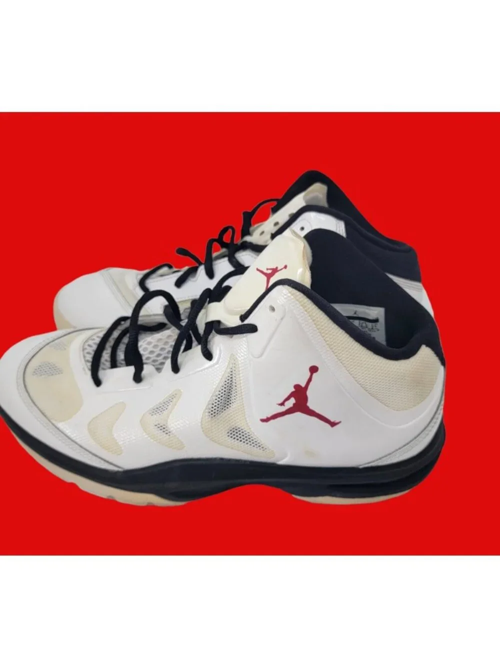 JORDAN PLAY IN THESE II, 510581-101, MENS BASKETBALL SHOES WHITE/BLACK US SZ 9